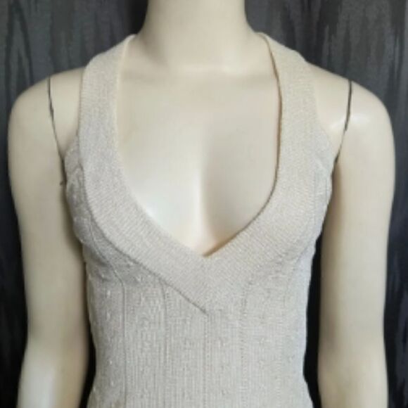 Love & Lemons Cram Pointelle Knit‎ Tank Top Plunged V-Neck Size Small - Picture 8 of 9